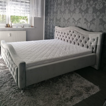 Łóżko sypialniane - Grey Deluxe