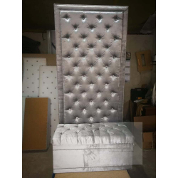 Ściana / Panel Tapicerowany z pufą