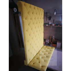 Ściana / Panel Tapicerowany z wałkiem