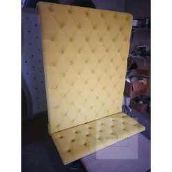 Ściana / Panel Tapicerowany z wałkiem