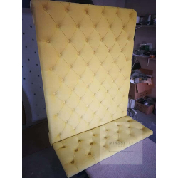 Ściana / Panel Tapicerowany z wałkiem